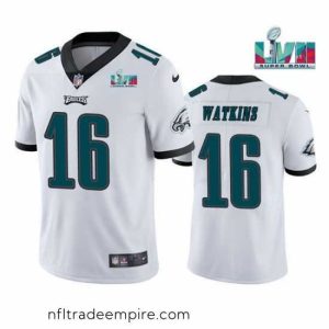 Exquisite Toddler Philadelphia Eagles 16 Quez Watkins White Super Bowl LVII Vapor Untouchable Limited Stitched Jersey