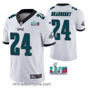 Alluring Toddler Philadelphia Eagles 24 James Bradberry White Super Bowl LVII Vapor Untouchable Limited Stitched Jersey