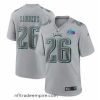 Enchanting Toddler Philadelphia Eagles 26 Miles Sanders Grey Super Bowl LVII Patch Atmosphere Fashion Stitched Game Jersey