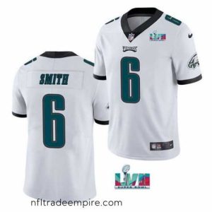 Magnificent Toddler Philadelphia Eagles 6 DeVonta Smith White Super Bowl LVII Patch Vapor Untouchable Limited Stitched Jersey