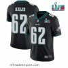 Enchanting Toddler Philadelphia Eagles 62 Jason Kelce Black Super Bowl LVII Patch Vapor Untouchable Limited Stitched Jersey