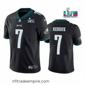 Magnificent Toddler Philadelphia Eagles 7 Haason Reddick Black Super Bowl LVII Patch Vapor Untouchable Limited Stitched Jersey