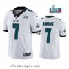 Exquisite Toddler Philadelphia Eagles 7 Haason Reddick White Super Bowl LVII Patch Vapor Untouchable Limited Stitched Jersey