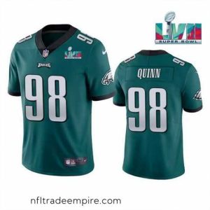 Delightful Toddler Philadelphia Eagles 98 Robert Quinn Green Super Bowl LVII Vapor Untouchable Limited Stitched Jersey