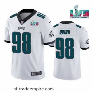 Magnificent Toddler Philadelphia Eagles 98 Robert Quinn White Super Bowl LVII Vapor Untouchable Limited Stitched Jersey