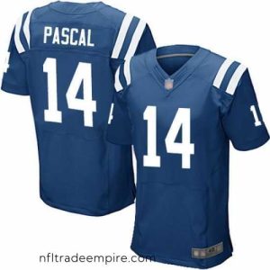 Superb Zach Pascal Elite Home Jersey 14 Football Indianapolis Colts Royal Blue