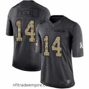 Gorgeous Zach Pascal Limited Jersey 14 Football Indianapolis Colts Black 2016 Salute