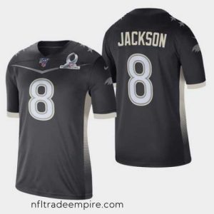 Delightful Men's Baltimore Ravens #8 Lamar Jackson 2020 AFC Pro Bowl Game Jersey