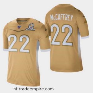 Alluring Men's Carolina Panthers #22 Christian McCaffrey 2020 NFC Pro Bowl Game Jersey