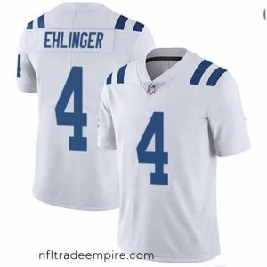 Enchanting Men's Indianapolis Colts #4 Sam Ehlinger White Vapor Untouchable Stitched Jersey