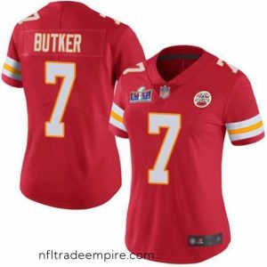 Enchanting Nike Chiefs 7 Harrison Butker Red Team Color Bound Stitched NFL Vapor Untouchable Limited 2024 Super Bowl LVIII Jersey