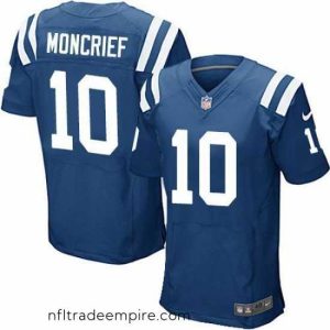 Superb Nike Colts #10 Donte Moncrief Royal Blue Team Color Mens Stitched NFL Elite Jersey