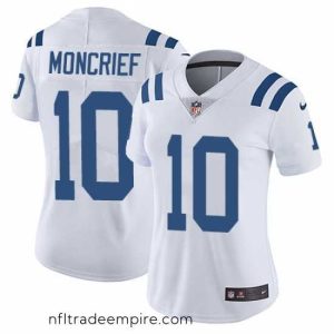Superb Nike Colts #10 Donte Moncrief White Womens Stitched NFL Vapor Untouchable Limited Jersey
