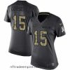 Alluring Nike Colts #15 Phillip Dorsett Black Womens Stitched NFL Limited 2016 Salute to Service Jersey