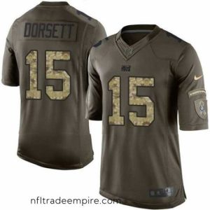 Delightful Nike Colts #15 Phillip Dorsett Green Stitched NFL Limited Salute to Service Jersey
