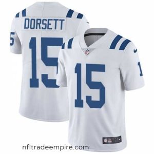 Charming Nike Colts #15 Phillip Dorsett White Mens Stitched NFL Vapor Untouchable Limited Jersey