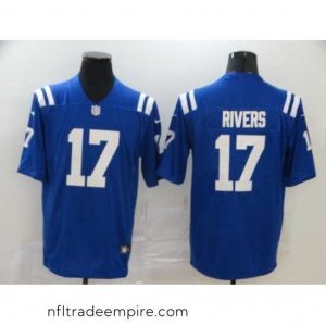 Stunning Nike Colts 17 Philip Rivers Blue Vapor Untouchable Limited Jersey