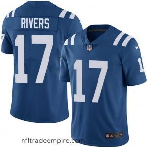 Superb Nike Colts 17 Philip Rivers Royal Blue Team Color Stitched NFL Vapor Untouchable Limited Jersey