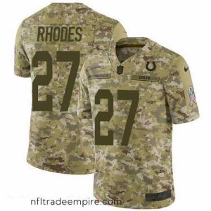 Delightful Nike Colts 27 Xavier Rhodes Camo Stitched NFL Limited 2018 Salute To Service Jersey