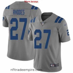 Enchanting Nike Colts 27 Xavier Rhodes Gray Stitched NFL Limited Inverted Legend Jersey