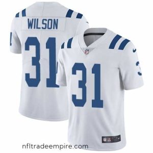 Alluring Nike Colts #31 Quincy Wilson White Mens Stitched NFL Vapor Untouchable Limited Jersey