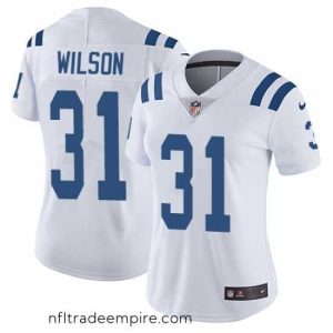 Enchanting Nike Colts #31 Quincy Wilson White Womens Stitched NFL Vapor Untouchable Limited Jersey