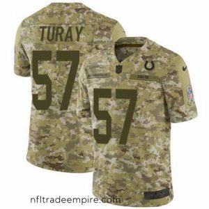 Superb Nike Colts #57 Kemoko Turay Camo Mens Stitched NFL Limited 2018 Salute To Service Jersey