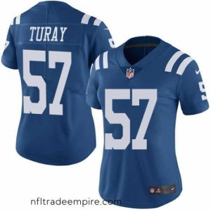 Magnificent Nike Colts #57 Kemoko Turay Royal Blue Womens Stitched NFL Limited Rush Jersey