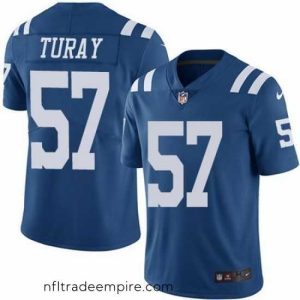 Magnificent Nike Colts 57 Kemoko Turay Royal Color Rush Limited Jersey