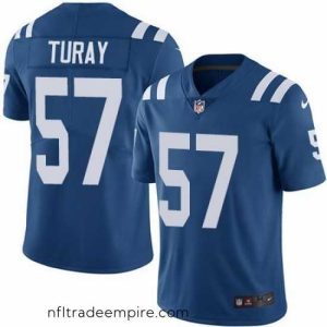 Charming Nike Colts 57 Kemoko Turay Royal Vapor Untouchable Limited Jersey