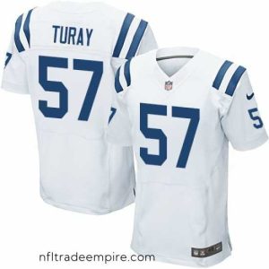 Exquisite Nike Colts #57 Kemoko Turay White Mens Stitched NFL Elite Jersey