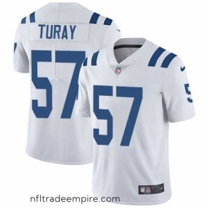 Gorgeous Nike Colts #57 Kemoko Turay White Mens Stitched NFL Vapor Untouchable Limited Jersey