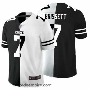 Delightful Nike Colts 7 Jacoby Brissett Black And White Split Vapor Untouchable Limited Jersey