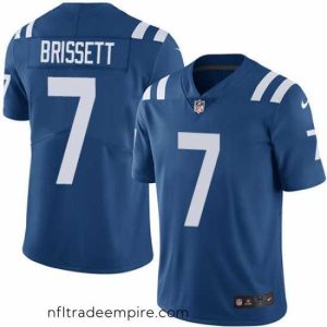 Superb Nike Colts #7 Jacoby Brissett Royal Blue Team Color Mens Stitched NFL Vapor Untouchable Limited Jersey