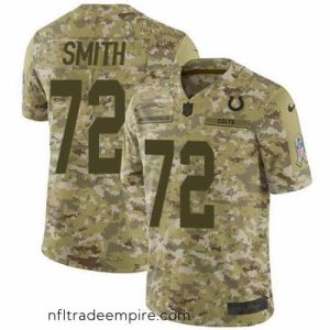 Enchanting Nike Colts #72 Braden Smith Camo Mens Stitched NFL Limited 2018 Salute To Service Jersey