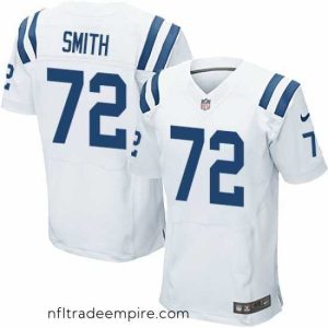 Exquisite Nike Colts #72 Braden Smith White Mens Stitched NFL Elite Jersey