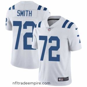 Magnificent Nike Colts #72 Braden Smith White Mens Stitched NFL Vapor Untouchable Limited Jersey