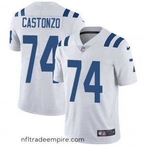 Delightful Nike Colts 74 Anthony Castonzo White Stitched NFL Vapor Untouchable Limited Jersey