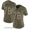 Alluring Nike Colts #78 Ryan Kelly Olive Camo Womens Stitched NFL Limited 2017 Salute to Service Jersey