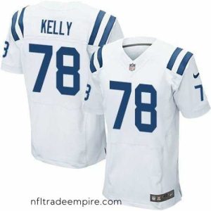 Stunning Nike Colts #78 Ryan Kelly White Mens Stitched NFL Elite Jersey