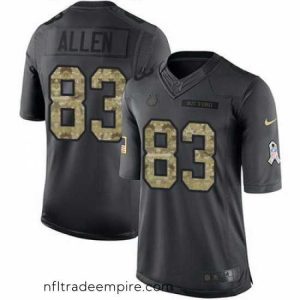 Superb Nike Colts #83 Dwayne Allen Black Mens Stitched NFL Limited 2016 Salute to Service Jersey