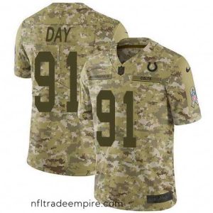 Irresistible Nike Colts 91 Sheldon Day Camo Stitched NFL Limited 2018 Salute To Service Jersey