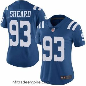 Magnificent Nike Colts #93 Jabaal Sheard Royal Blue Womens Stitched NFL Limited Rush Jersey