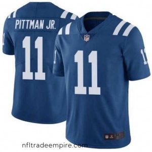 Alluring Nike Indianapolis Colts 11 Michael Pittman JR Royal Vapor Untouchable Limited Jersey