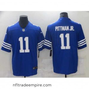 Delightful Nike Indianapolis Colts 11 Michael Pittman JR  Royal Vapor Untouchable Limited Jersey
