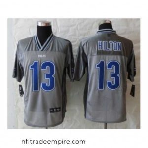 Irresistible Nike Indianapolis Colts 13 T.Y. Hilton Grey Vapor Elite NFL Jersey