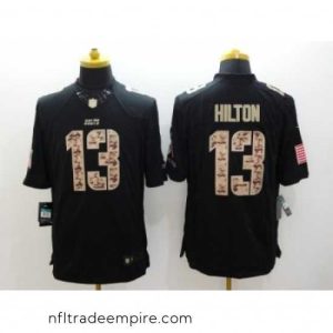 Alluring Nike Indianapolis Colts 13 T.Y. Hilton black Limited Salute to Service NFL Jersey