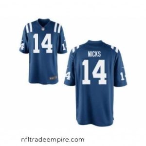 Enchanting Nike Indianapolis Colts 14 Hakeem Nicks blue game Jersey