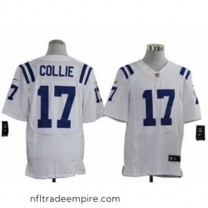 Charming Nike Indianapolis Colts 17 Austin Collie White Elite NFL Jersey