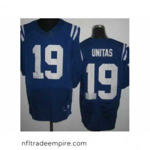 Delightful Nike Indianapolis Colts 19 Johnny Unitas Blue Elite NFL Jersey